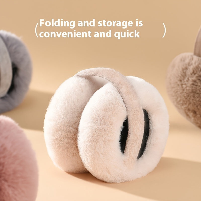 Qishki Isitish: Ayollar uchun Qiziqarli Plush Quloq Qopqog'i - Shamolga Qarshi va Egiluvchan Quloq Isitgich, Yumshoq Polyesterda, Yengil va Tashqi Velosipedda va Talabalar uchun Mukammal. Fantaziya Mavzusi bilan Ta'minlangan va Mashinada Yuvish Mumkin.