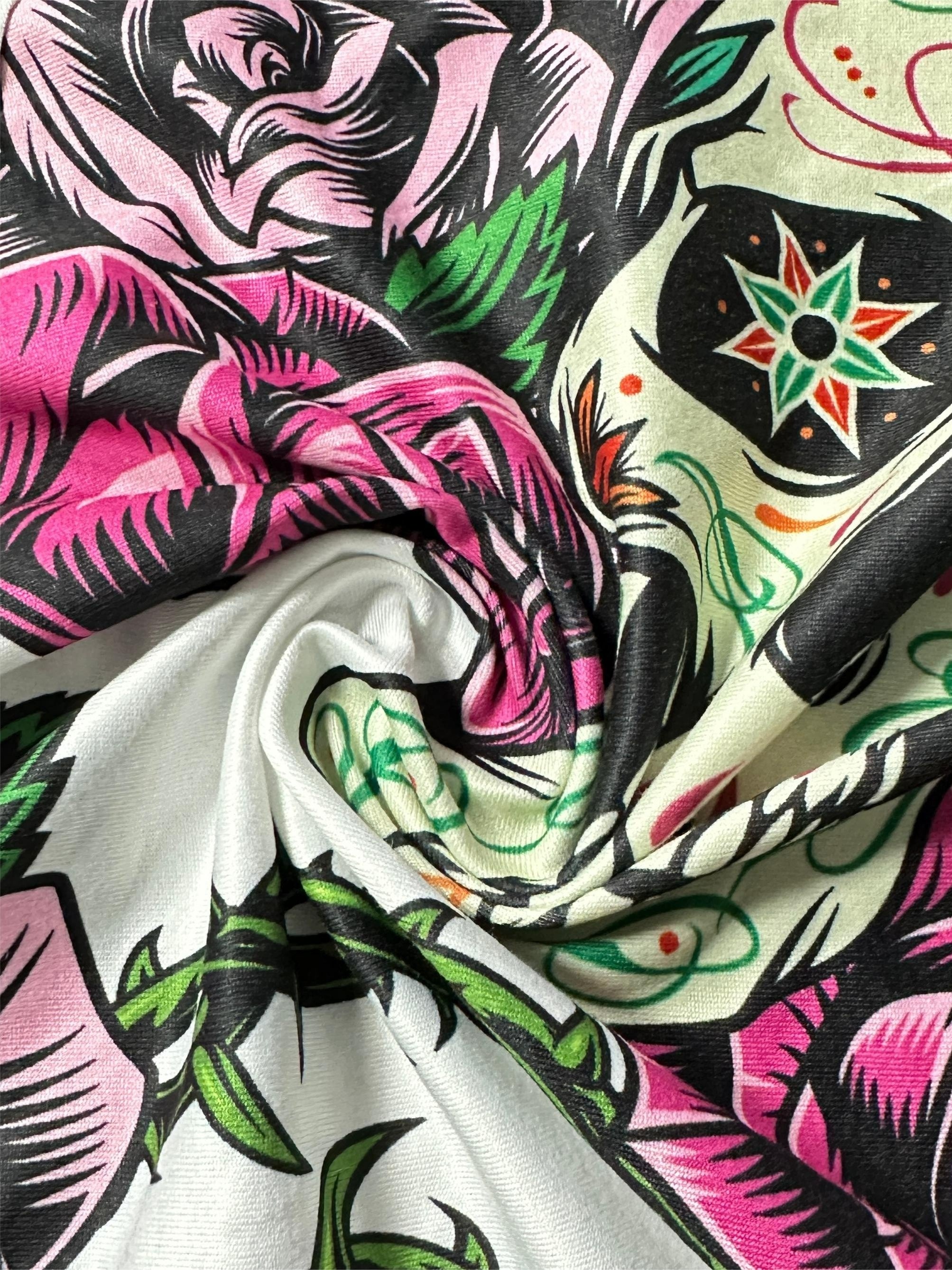 Plus Size Floral Skull Print Slip Jumpsuit Casual Sleeveless Pocket Dress