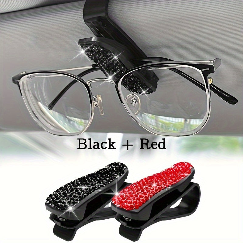 2 dona Avtomobil quyosh nuri ko‘zoynka tutgich klipi magnit charm bilan avtomobil aksessuarlari