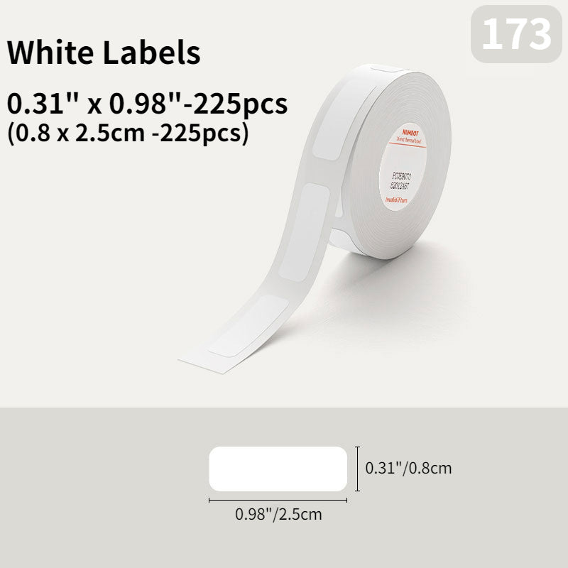 Waterproof Oil-Proof Thermal Label Roll for D11 D101 H1 Series Printers White Adhesive Label Tape