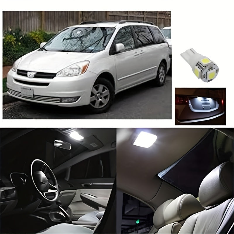 42pcs White LED Car Interior Light Kit for Map Dome License Plate 6000K