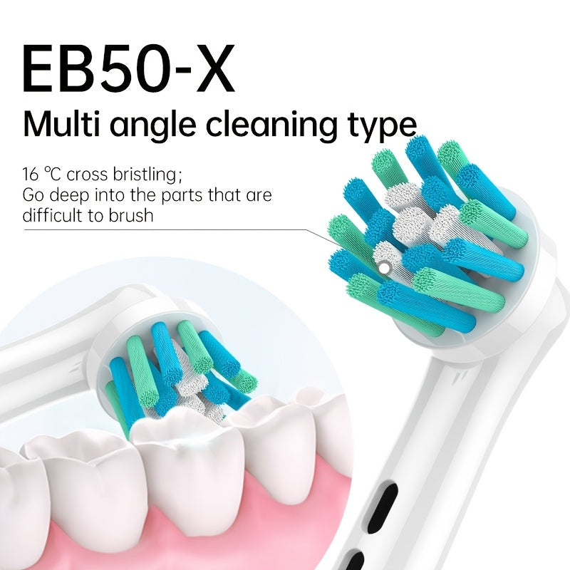 4Pcs Multi-Angle Electric Toothbrush Replacement Heads for Oral Care