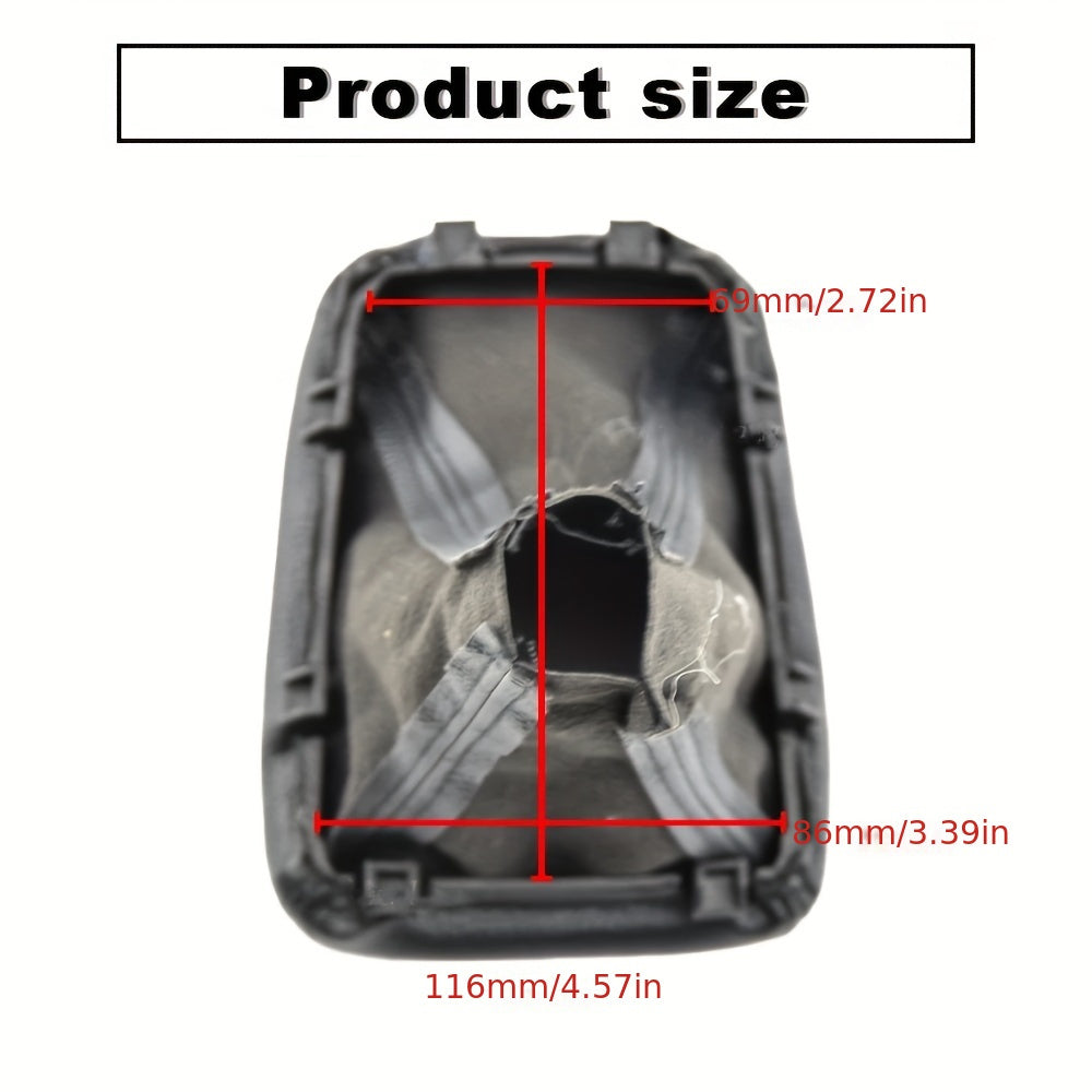 Universal PU Leather Gears Shift Knob Gaiter Dustproof Cover for Manual Car