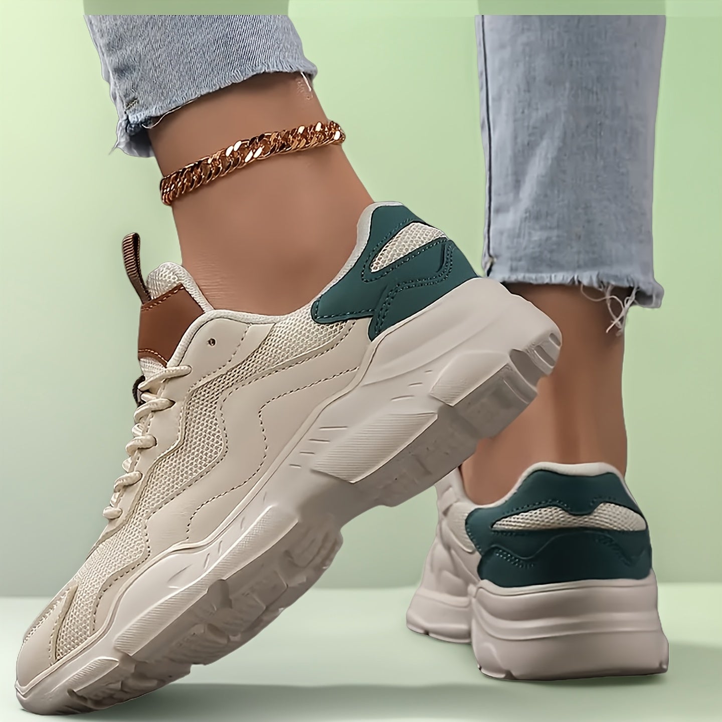 Women’s Casual All-Season Sneakers Breathable Mesh Low-Top Shoes