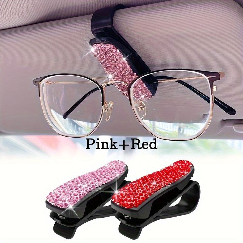 2 dona Avtomobil quyosh nuri ko‘zoynka tutgich klipi magnit charm bilan avtomobil aksessuarlari