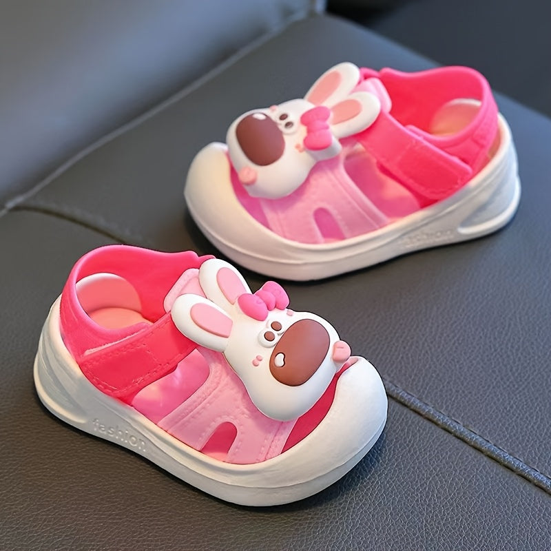 Sandalias de dibujos animados para bebés niños, transpirables, antideslizantes, para interiores y exteriores