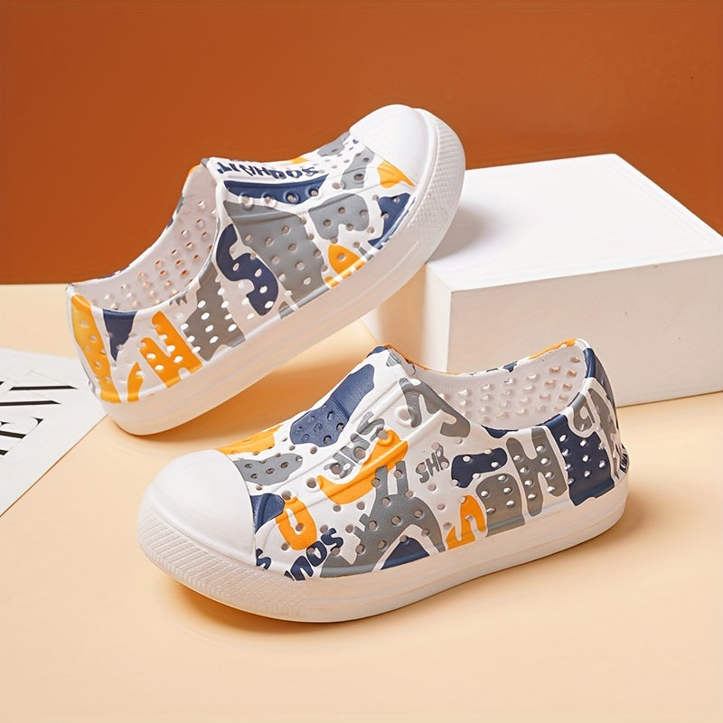 Zapatillas de dibujos animados para niños para niños y niñas, sandalias ligeras antideslizantes para verano, slip-on