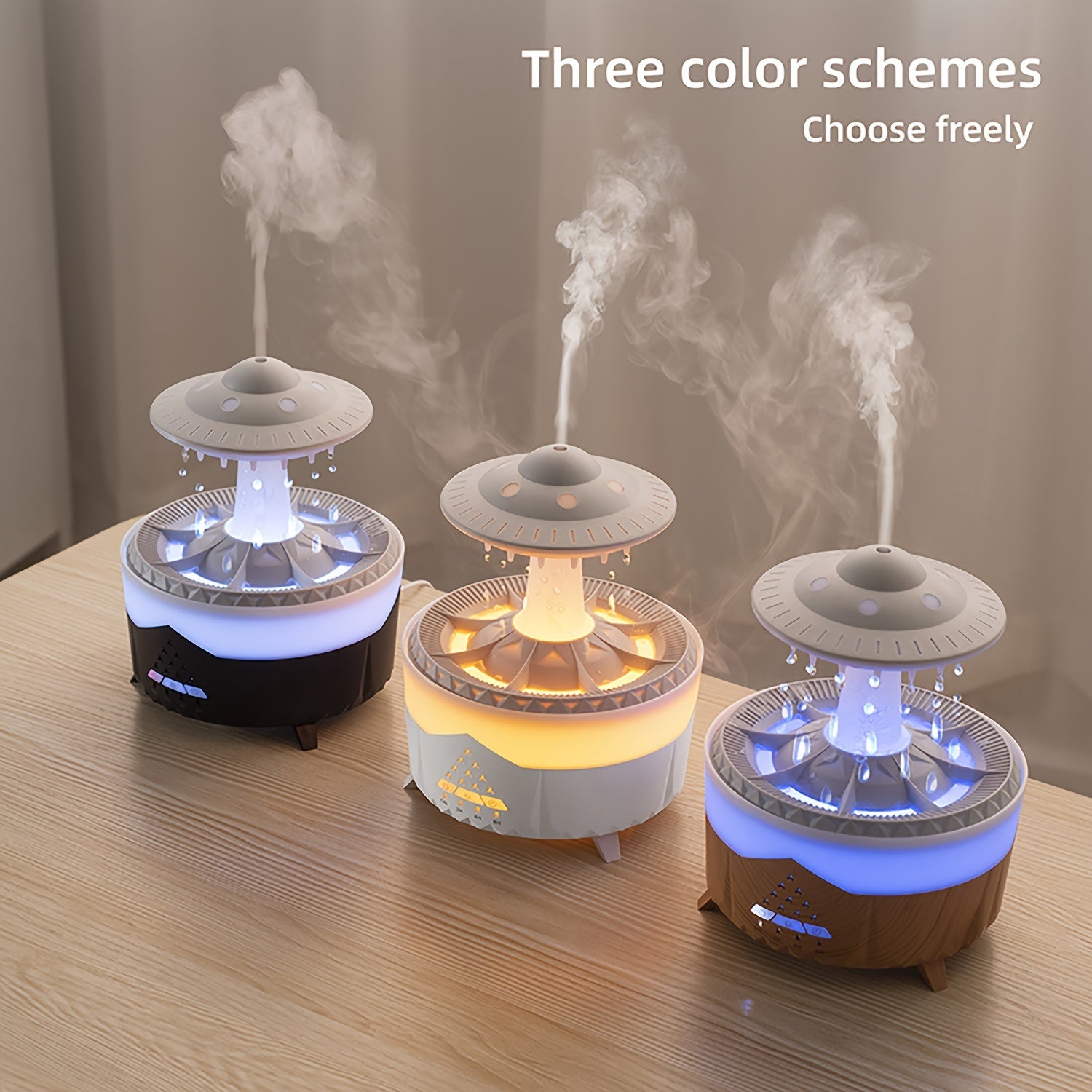 Ultrasonic Humidifier with Night Light and Remote for Small Rooms