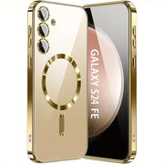 Wireless Charging Magnetic Phone Case for Samsung Galaxy with Lens Protection TPU Material