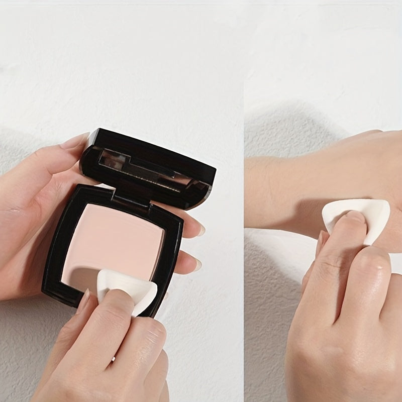 Polvo compacto para mujer, acabado natural, control de grasa de larga duración, a prueba de agua