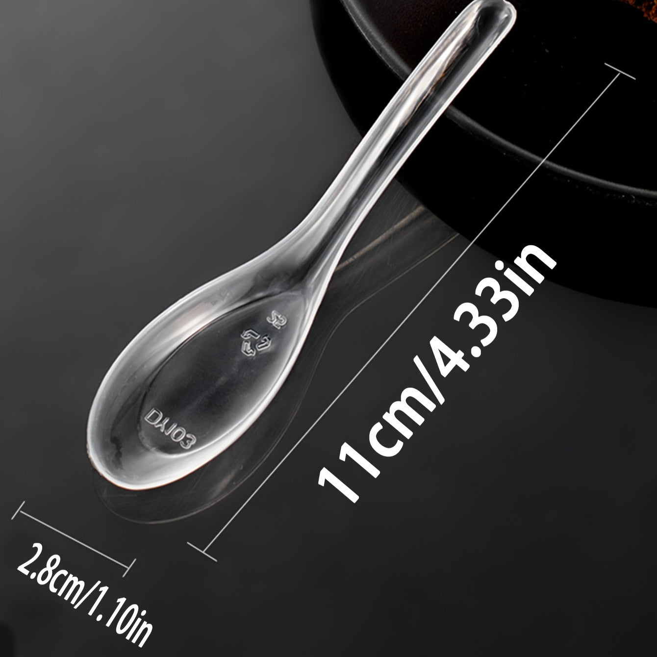 120-Pack Clear Plastic Dessert Spoons Disposable Utensils for Food Service and Events