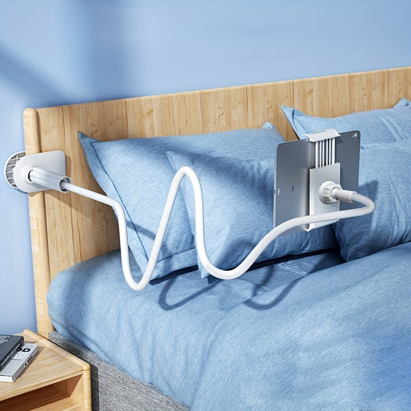 Black White Tablet Phone Stand 360° Rotation Bedside Support