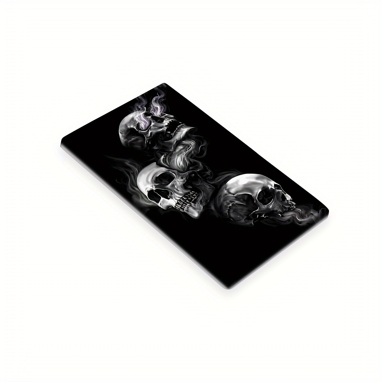 Decoración de pared con calavera negra para cocina, baño, sala de estar, arte de pared decorativo, instalación fácil