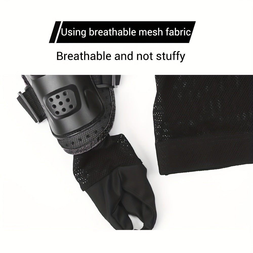 Men's Motorcycle Jacket Lightweight Breathable Polyamide Protective Armor Black Size M-XXXL