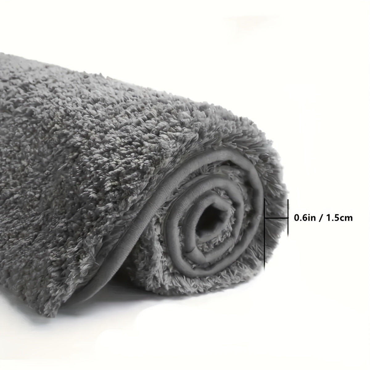 Thick Lamb Velvet Bath Mat Ultra-Soft Absorbent Anti-Slip Stain-Resistant Rug