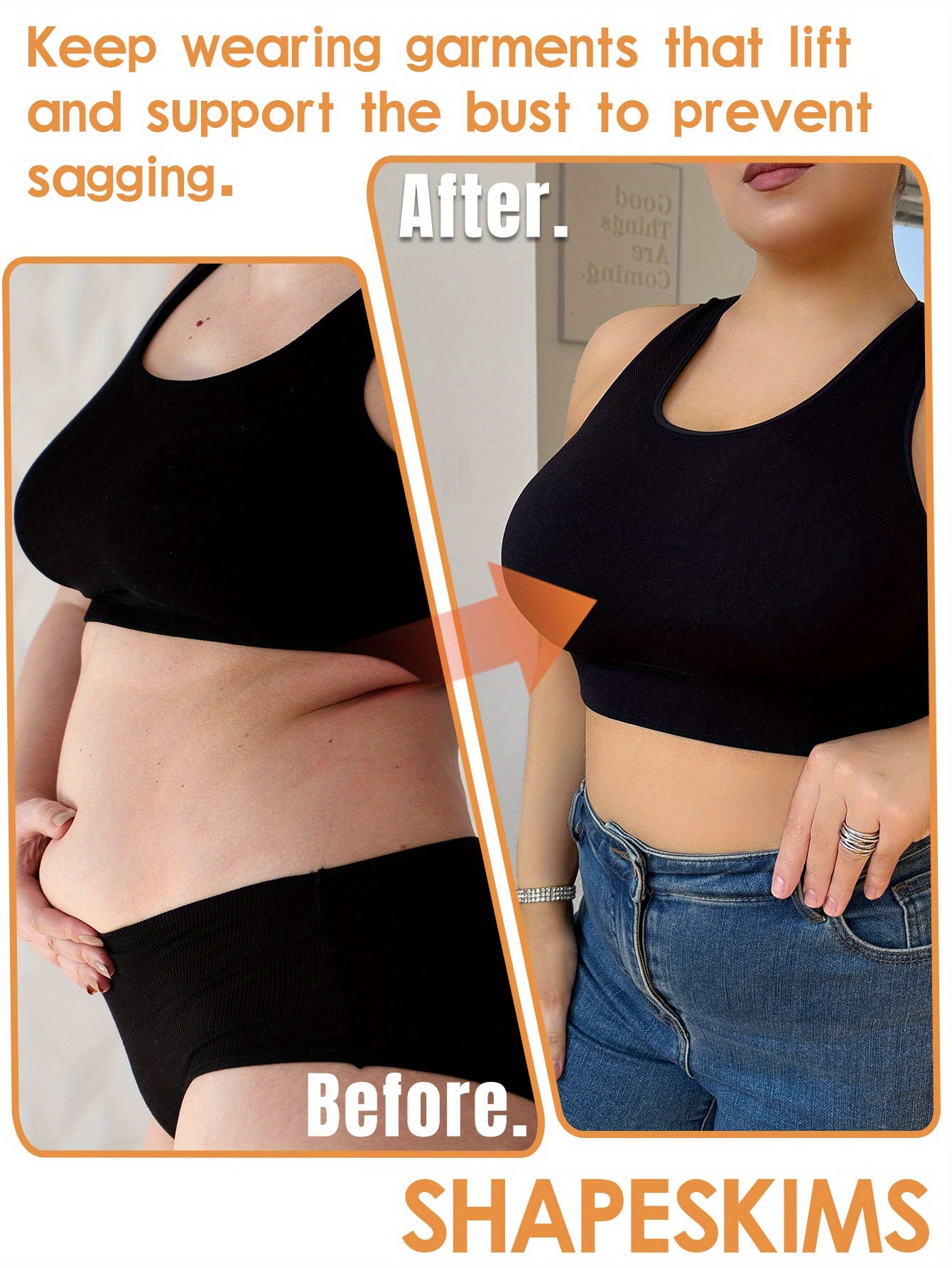 Women's Seamless Plus Size Posture Correcting Bras Athletic Support for Yoga Gym