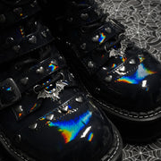 2Pcs Gothic Punk Bat Shoe Charms Zinc Alloy Removable Accessories for Boots