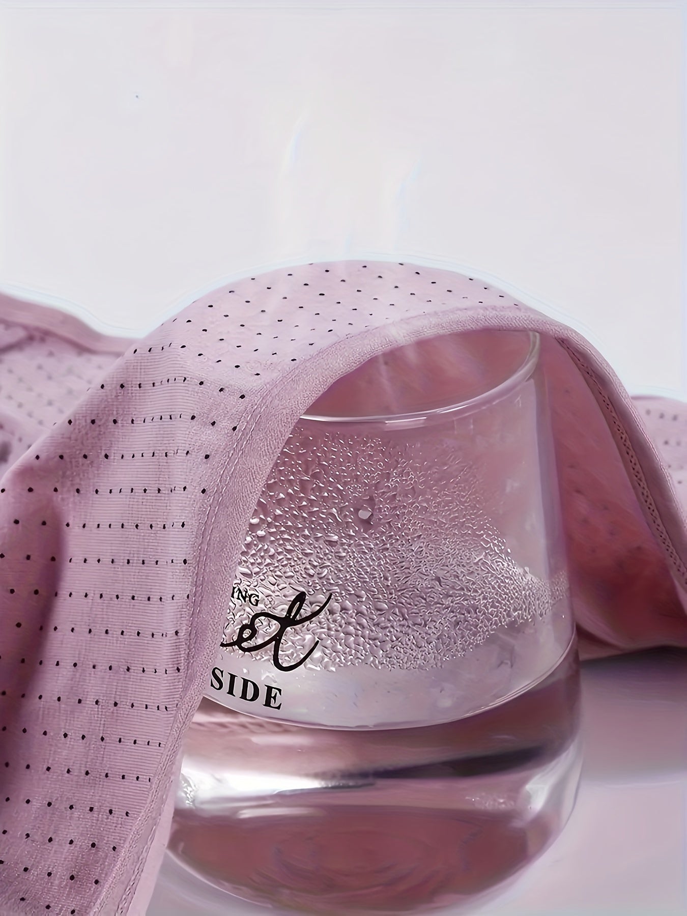 Plus Size Women's Mid-Waist Polka Dot Cotton Briefs Set of 5 Breathable Comfortable