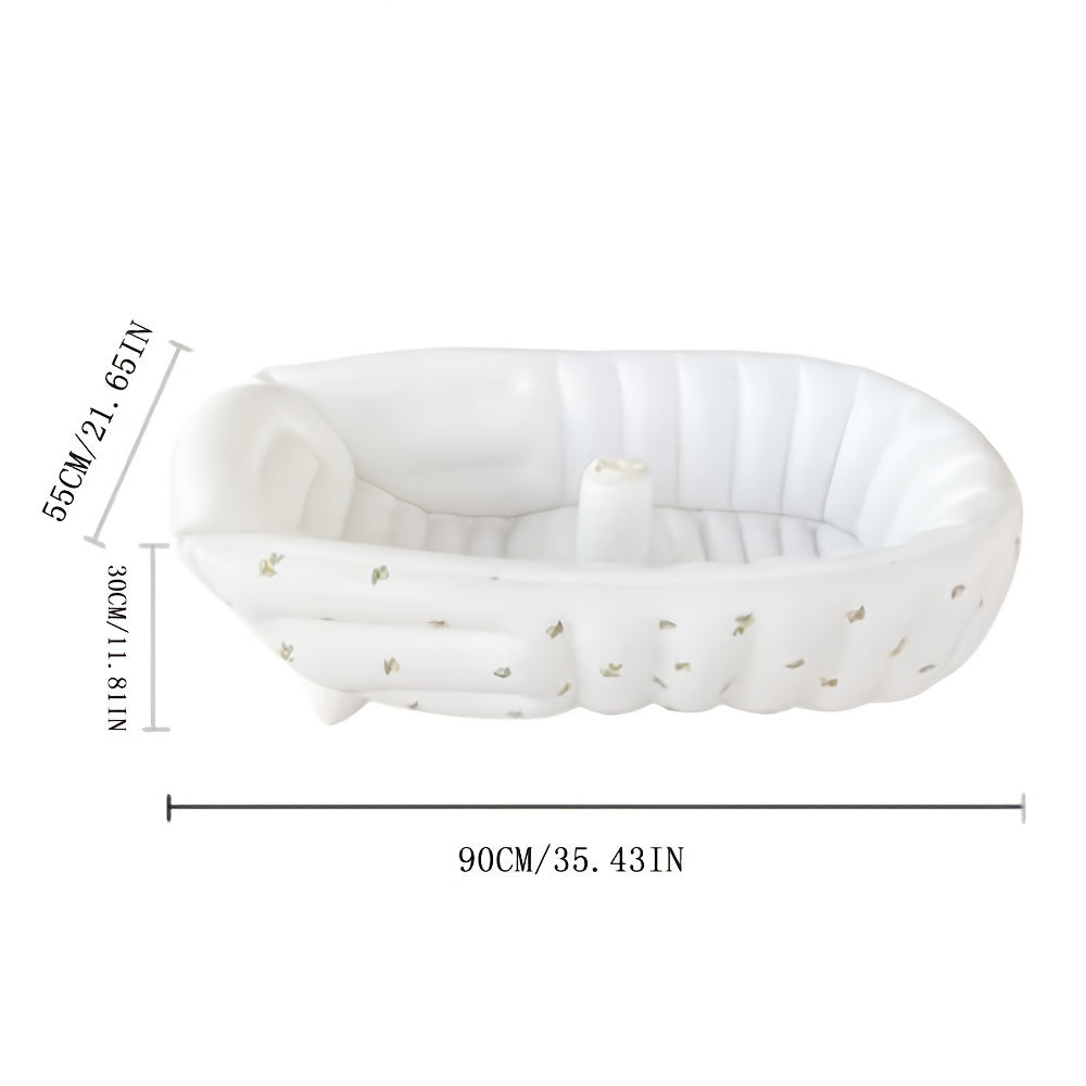 Inflatable Baby Bathtub for Newborns Travel and Outdoor Use