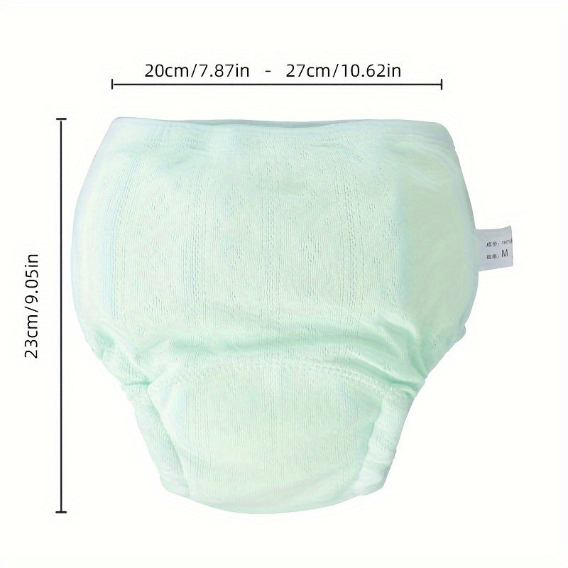 Набор из 3-х тренировочных штанов для горшка - сделаны из дышащего хлопкового газа, мягкие и стираемые подгузники для малышей