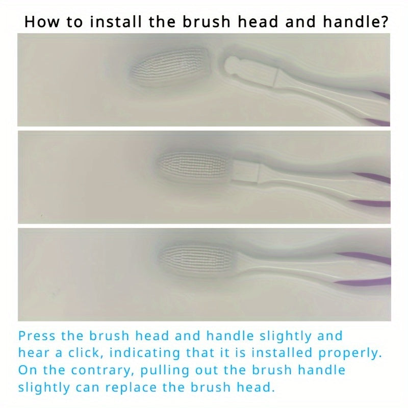 2PCS Soft Nano Manual Toothbrushes for Teeth Gums Deep Cleaning Oral Care