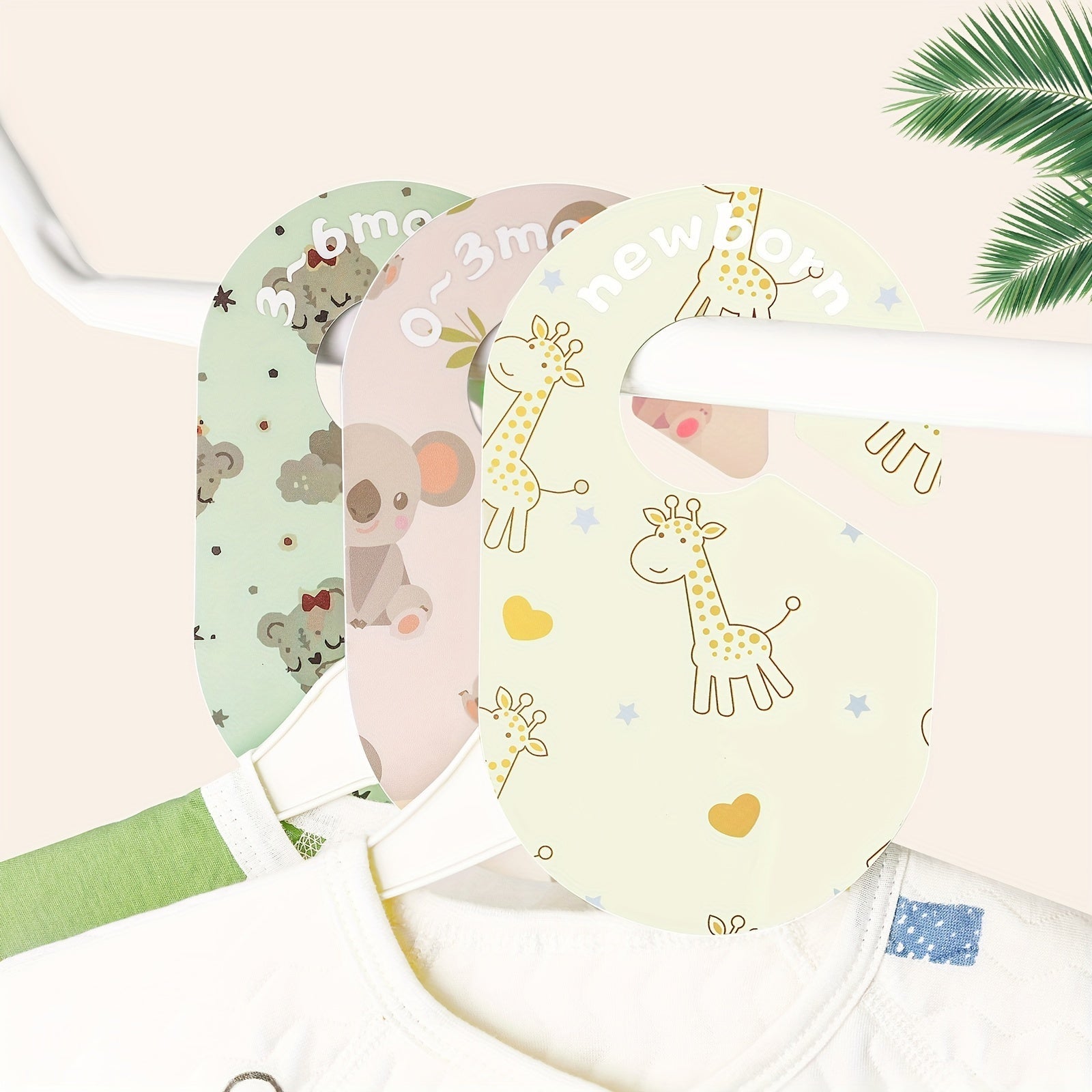 Set of 8 Baby Closet Dividers for Nursery Organization Ages 0-24 Months