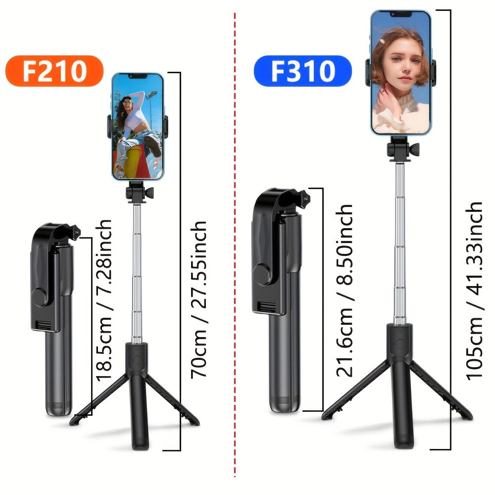 Selfie Stick Tripode 3 en 1 con control remoto inalámbrico para transmisiones en vivo, videos, fotos y viajes