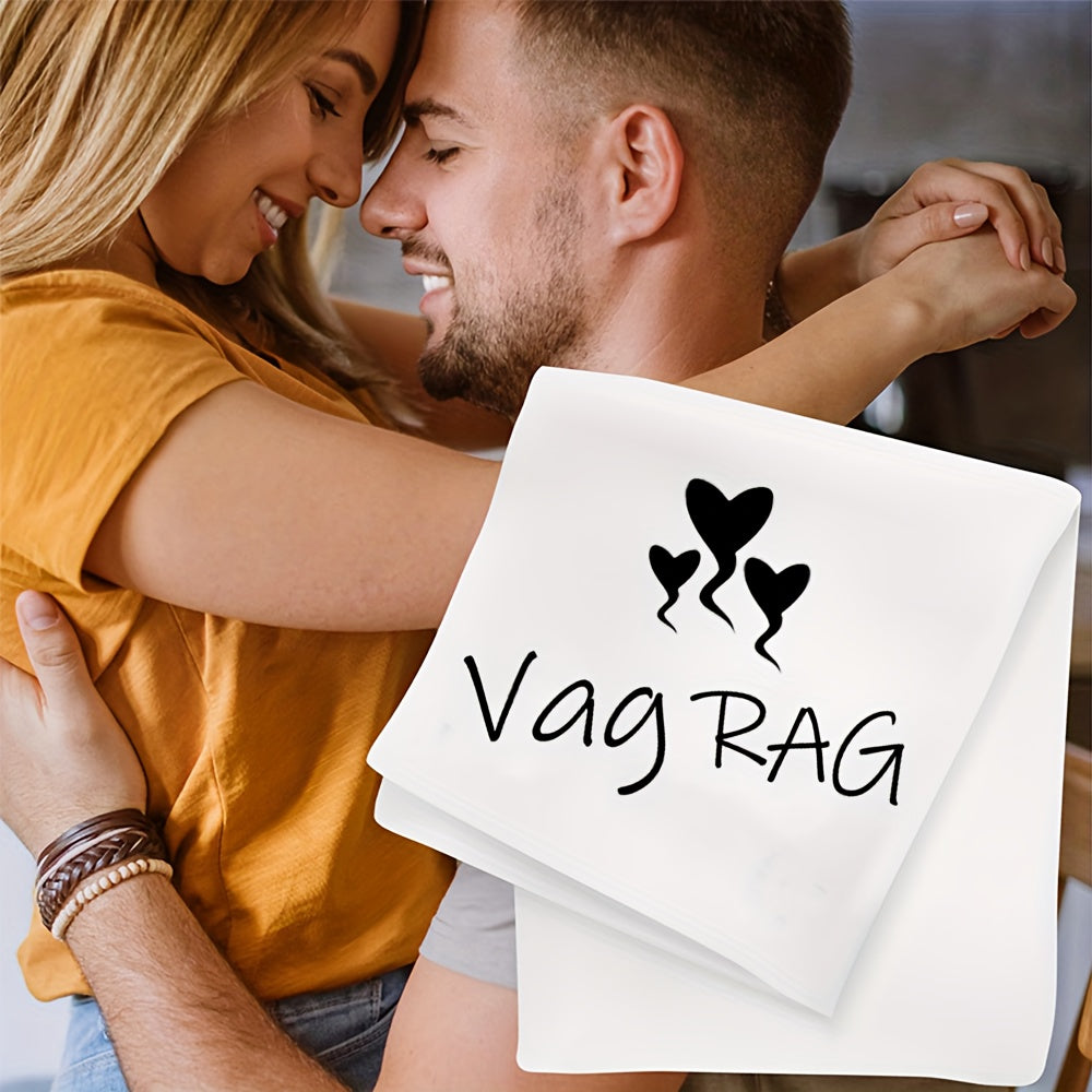 Cotton Heart Kitchen Towel Square 1g/㎡ Knit Fabric Valentine's Day Wedding Gift for Girlfriend