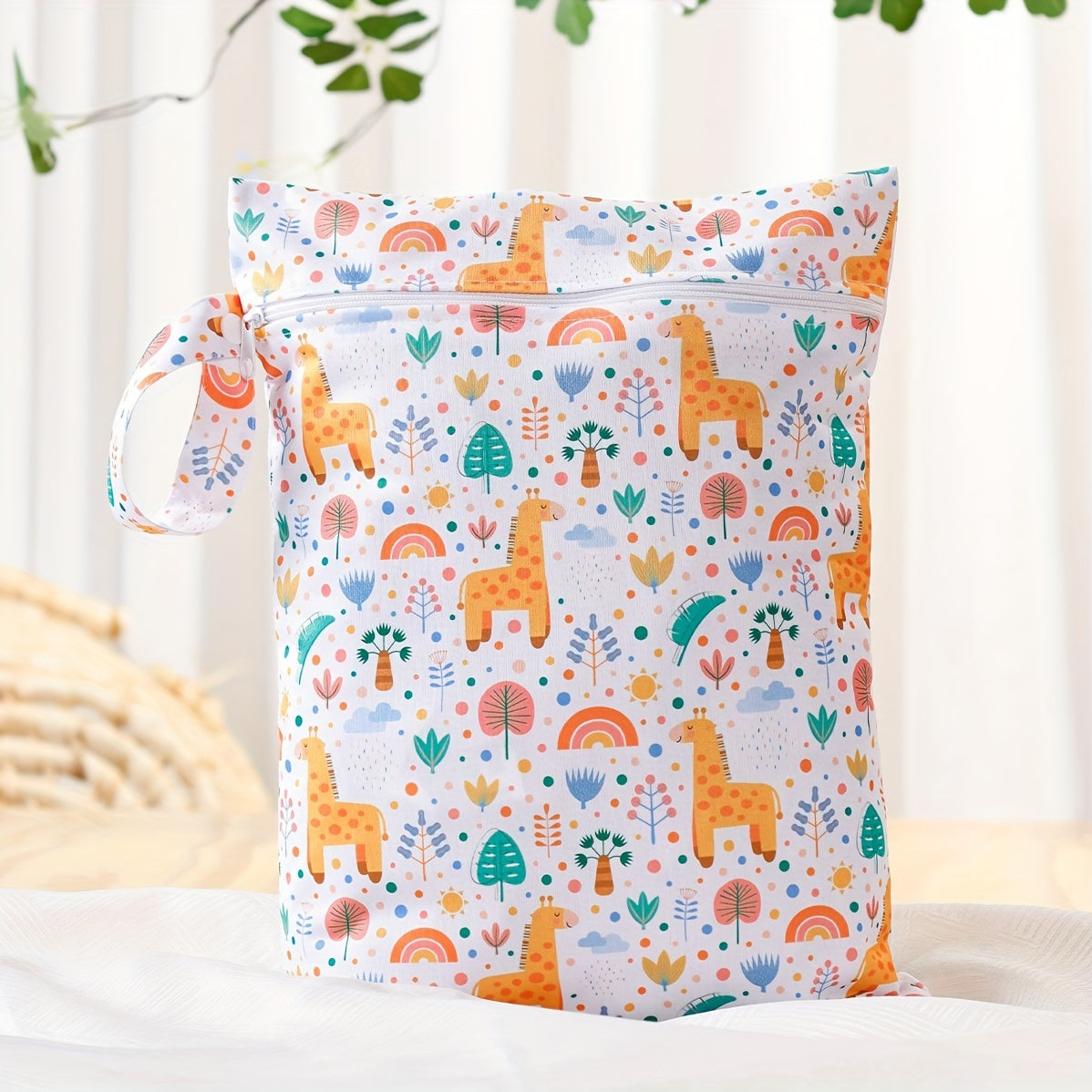 Waterproof Wet Dry Bag for Swimsuits and Gym Gear Reusable Polyester Zipper Travel Beach