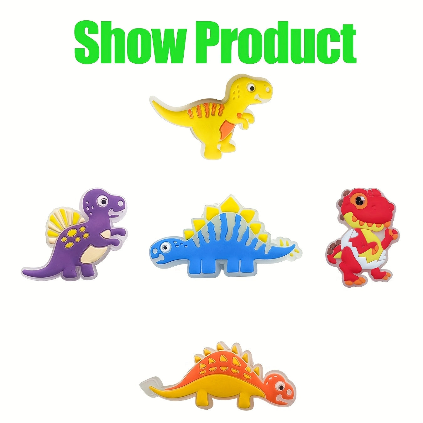 12Pc Glow-in-the-Dark Dinosaur Toys Sets for Kids, Durable Party Gift