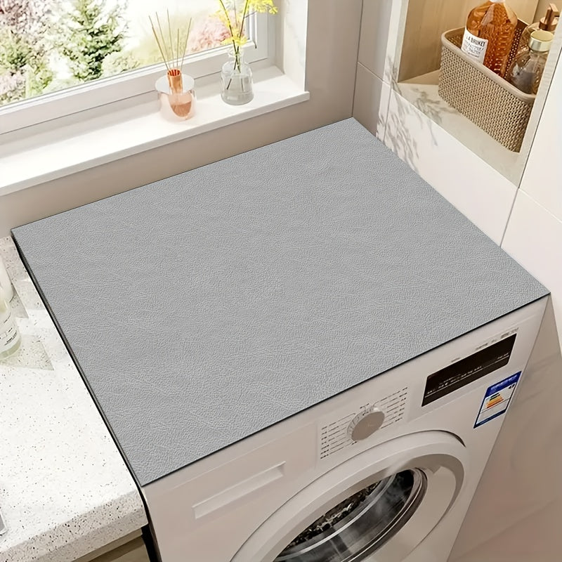 Solid Color Washer and Dryer Lid Protector Mat Non-Slip Absorbent Quick-Drying