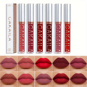 Set de gloss de labios mate impermeable para mujer, 18 colores, hidratante y de larga duración