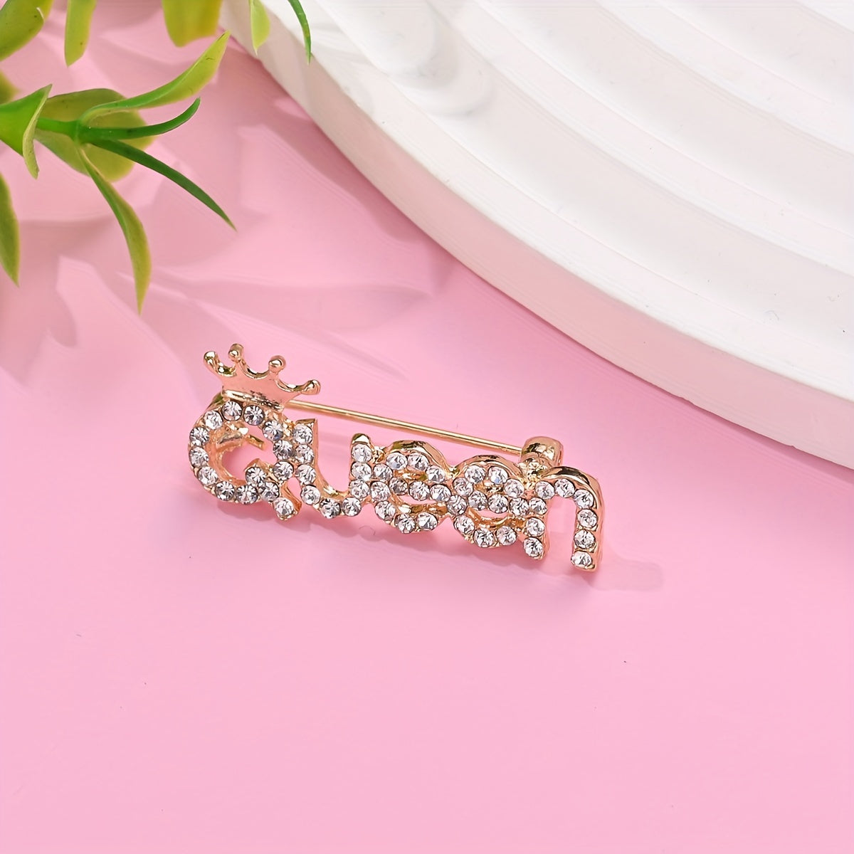 Set of 6 Alloy Pearl Rhinestone Brooches for Formal and Evening Wear