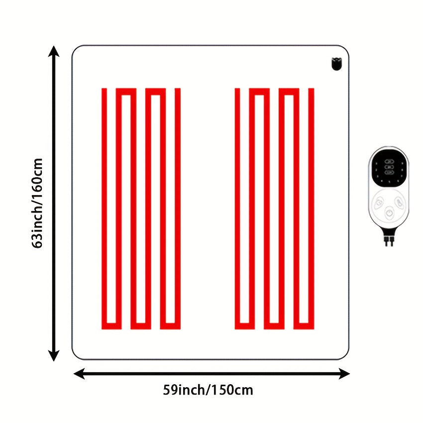 Автогрелка из мягкой синтетической ткани под напряжением до 36 В для комфорта в путешествиях