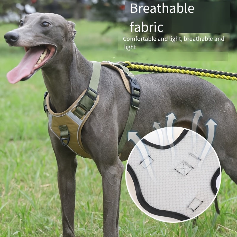 Katta zotlar uchun mustahkam, sozlanadigan taktik it yelkası, oson boshqarish tutqichi va sozlanadigan tasmalari bilan, bir nechta ranglarda mavjud.