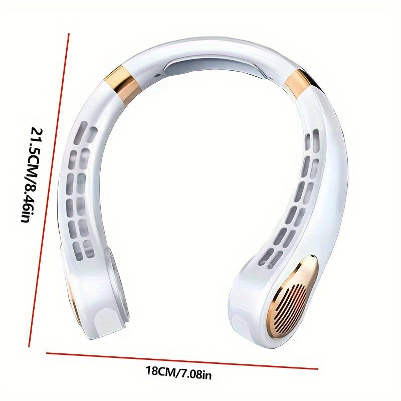 Portable Neck Fan with 5 Speeds Rechargeable Personal Cooling Device
