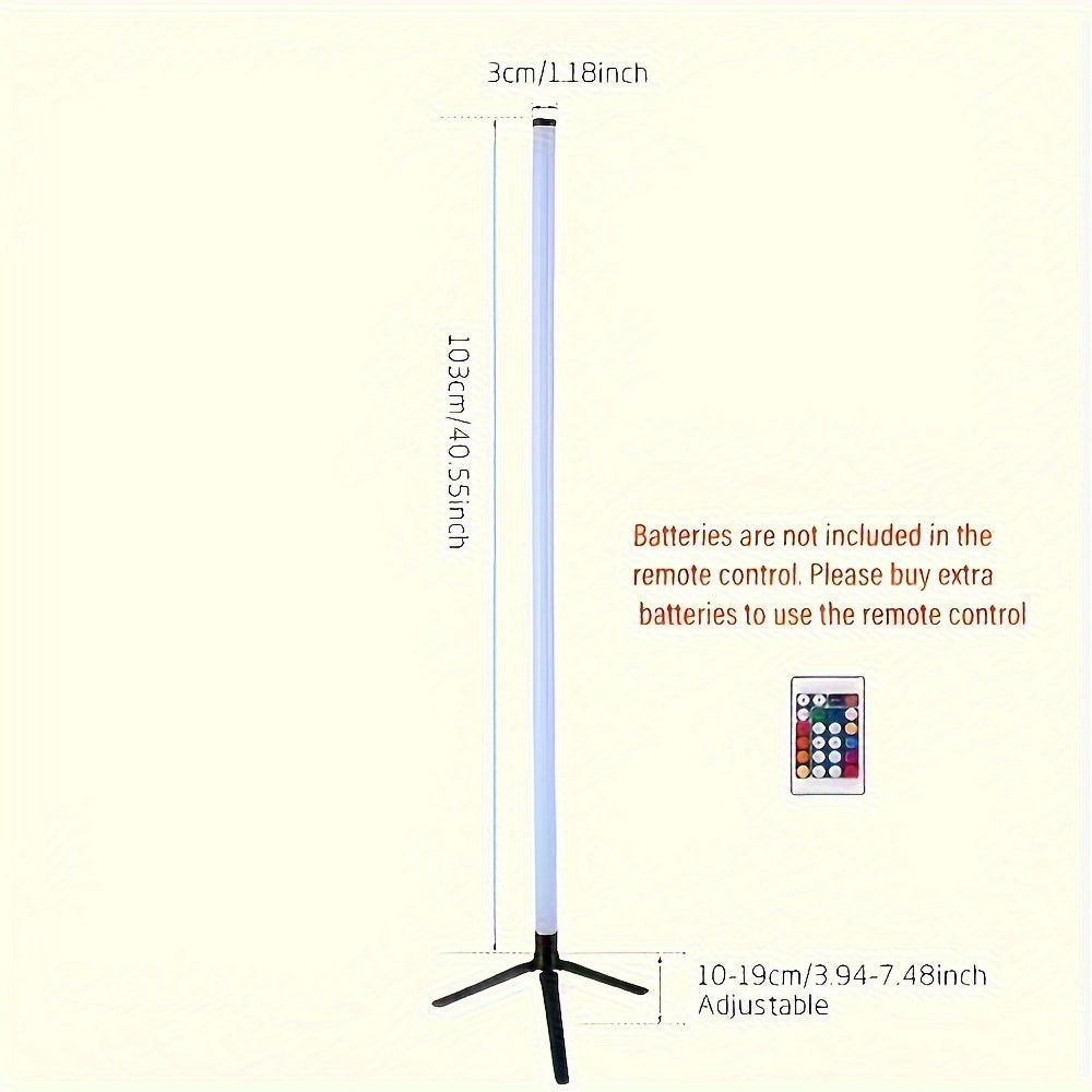 Scandinavian Style RGB LED Floor Lamp with Remote Control USB Powered for Living Rooms Bedrooms and Game Rooms