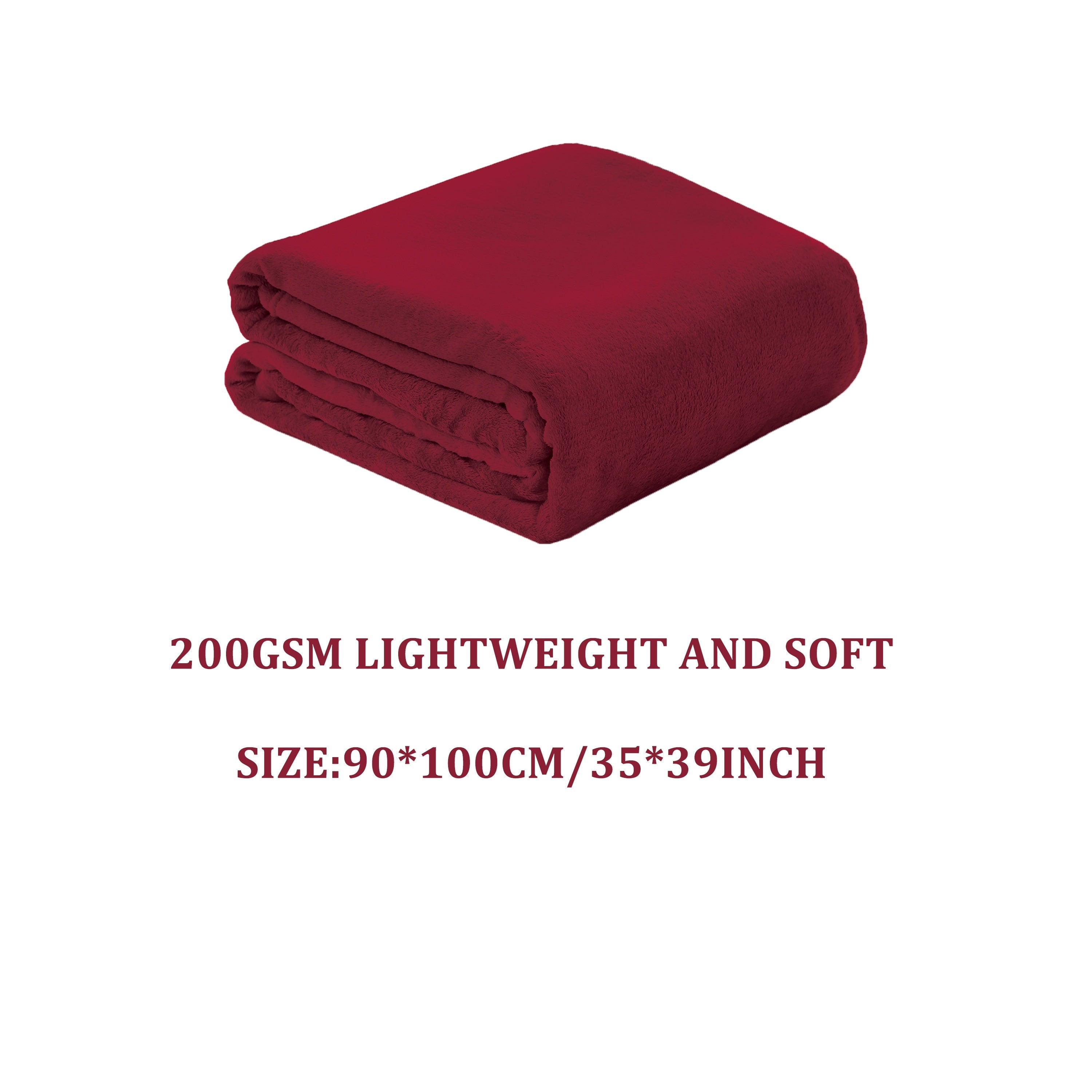 Solid Flannel Blanket 200G Single Piece