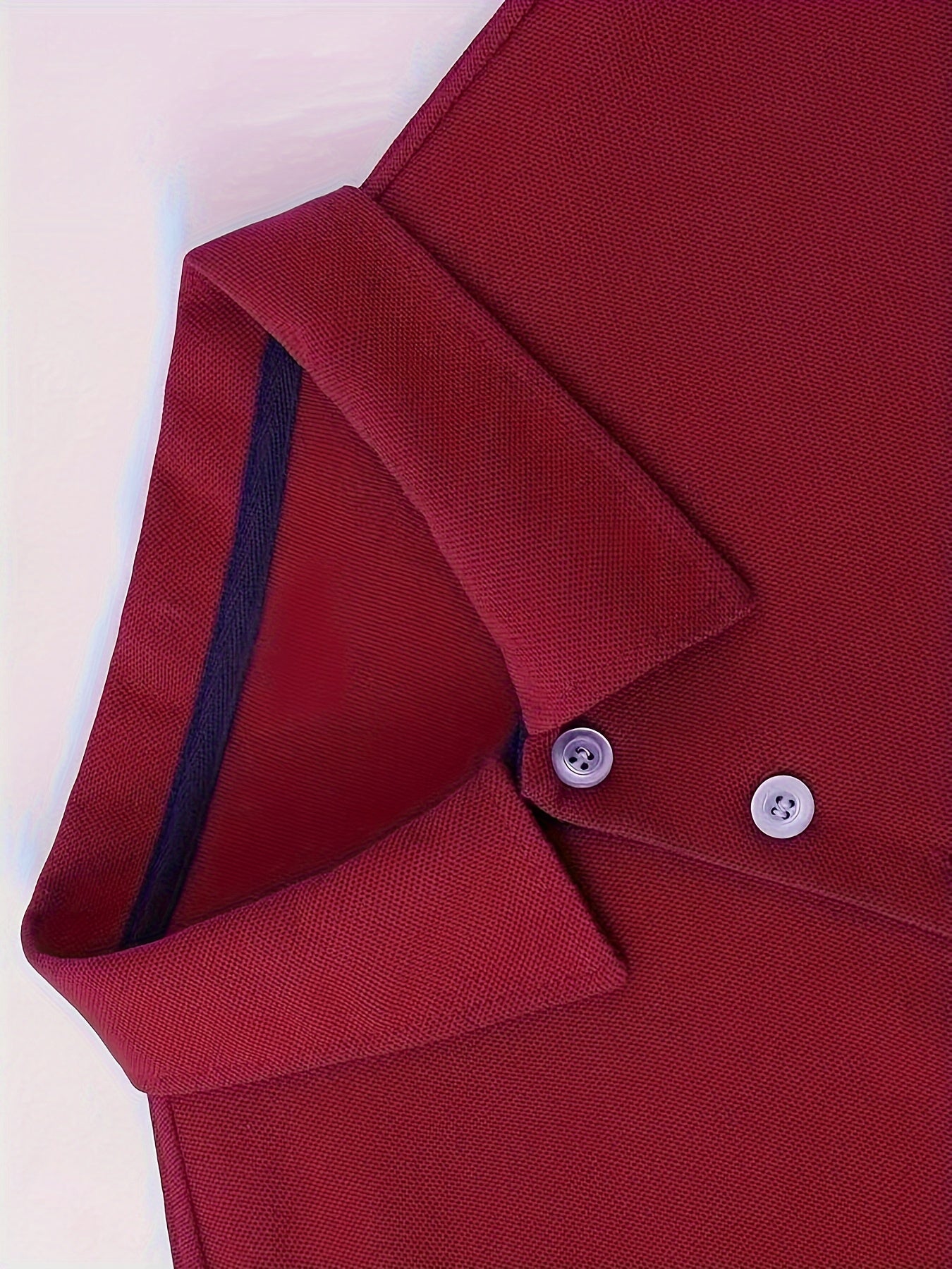 Men's Short Sleeve Athletic Polo Shirt Geometric Pattern Button Up Summer Casual