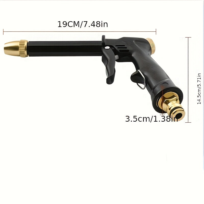 Tashqi foydalanish uchun 5 ta nozzle bilan mustahkam plastik suv quroli, avtomobil yuvish, pol tozalash va bog'dorchilik uchun ideal.