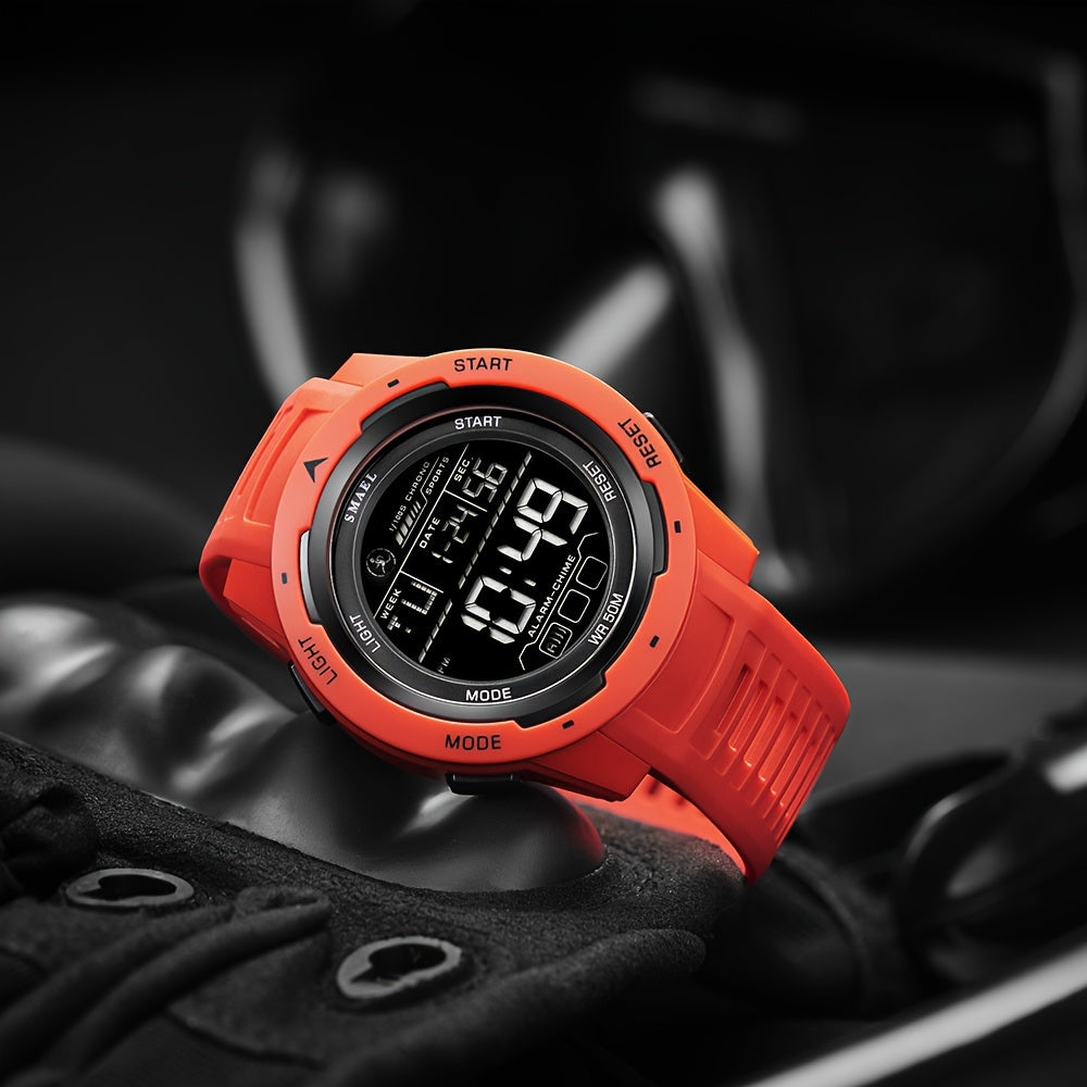 Men's LED Sports Watch Waterproof Shockproof Military Tactical Alarm Clock