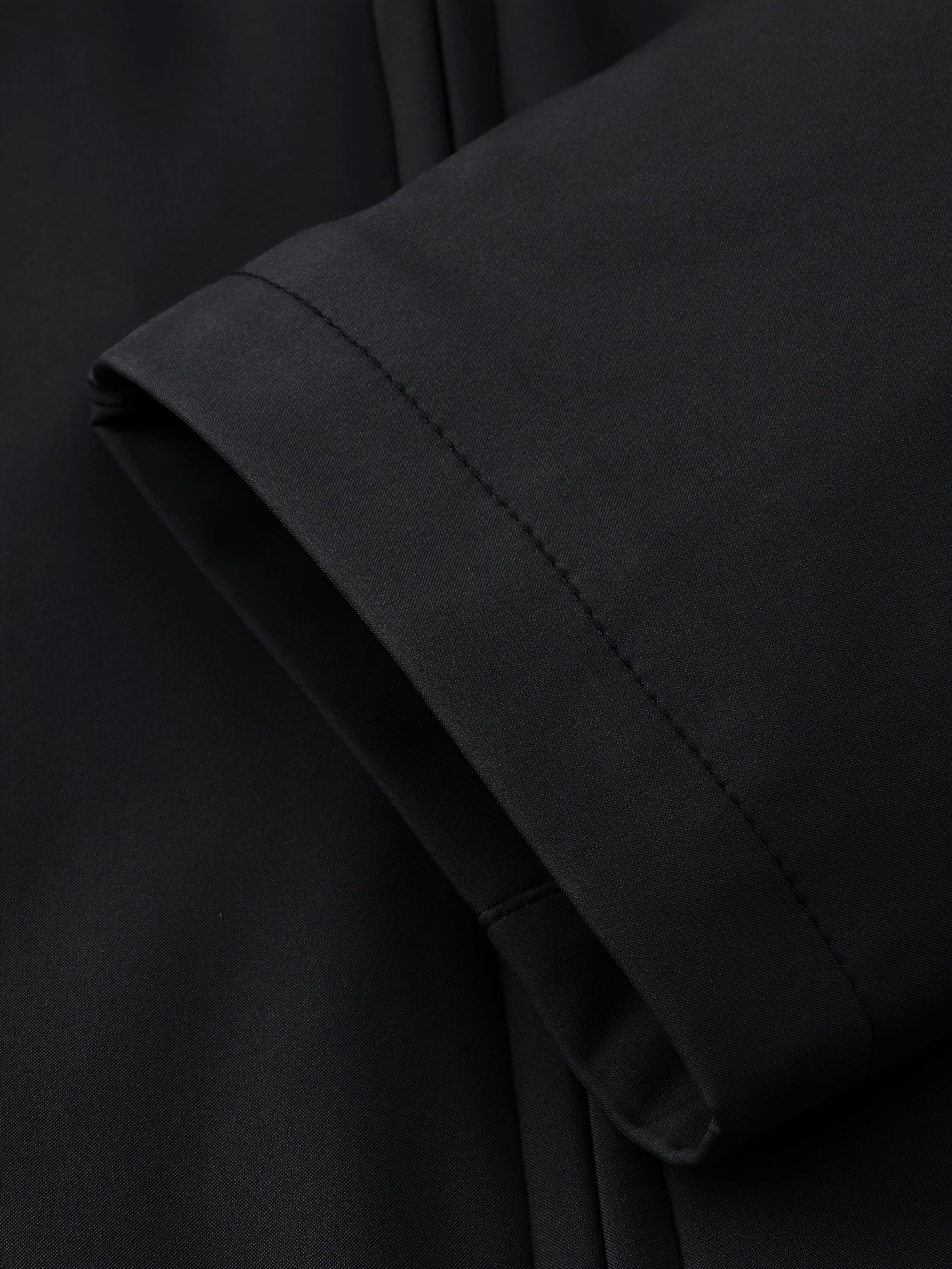 Мужская однотонная полиэстеровая куртка классического кроя с длинными рукавами, лацканами, молнией, повседневная, для всех сезонов