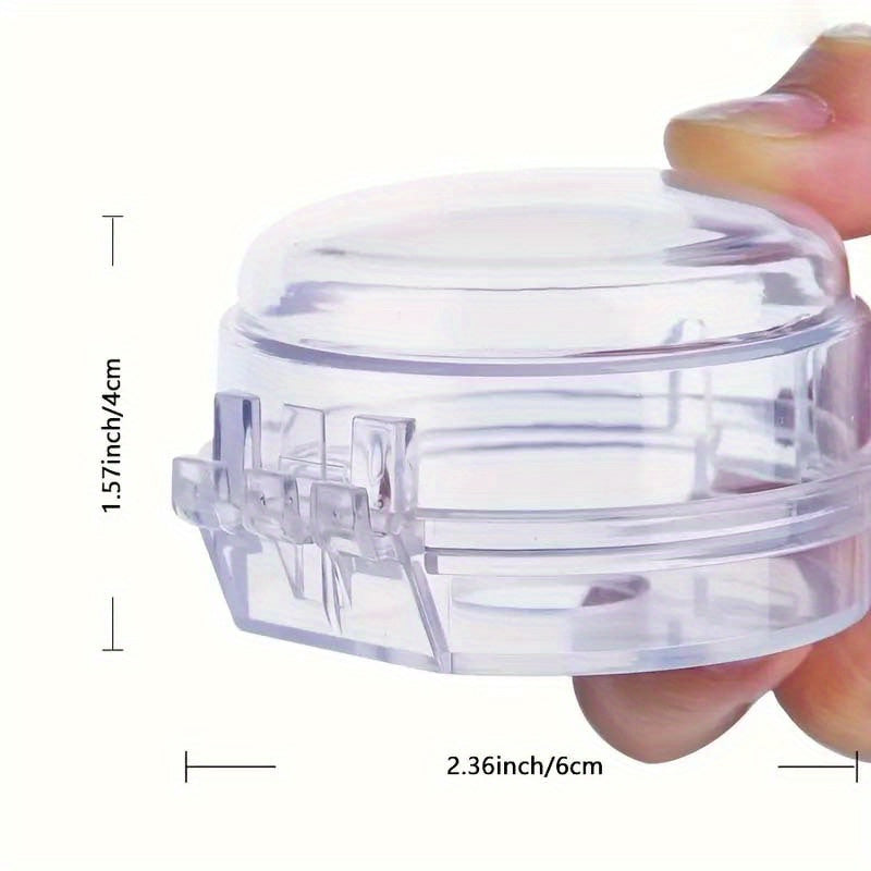 Heat-resistant gas stove knob covers black transparent safety kitchen accessory