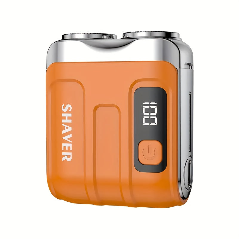 Electric shaver for men USB rechargeable washable long-lasting lithium battery travel-friendly