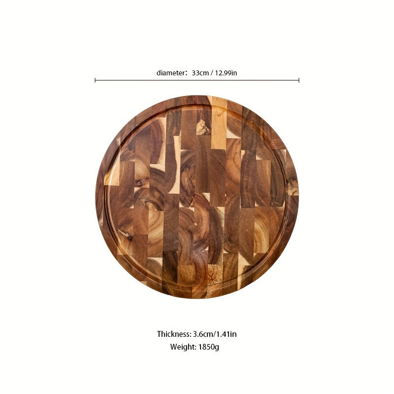 Acacia Wood Serving Platter Food Safe Charcuterie Board for Food Preparation