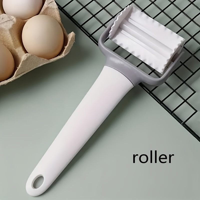 Creative Pattern Plastic Pastry Cutter Multi-Use Rolling Knife Cookie Pasta Stamping Tool