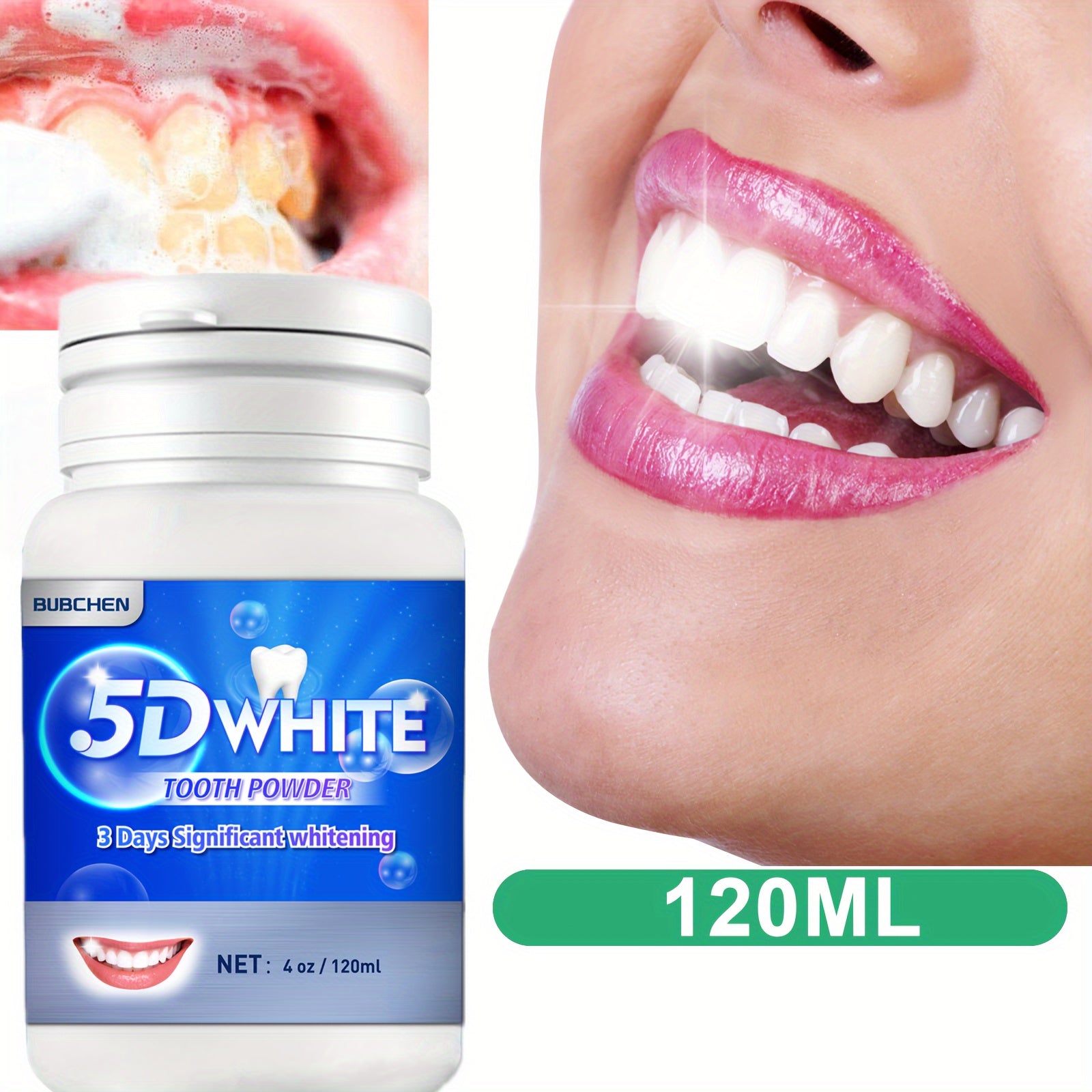 Teeth Cleaning Powder for Daily Use Deep Cleans Breath Freshening Tooth Powder