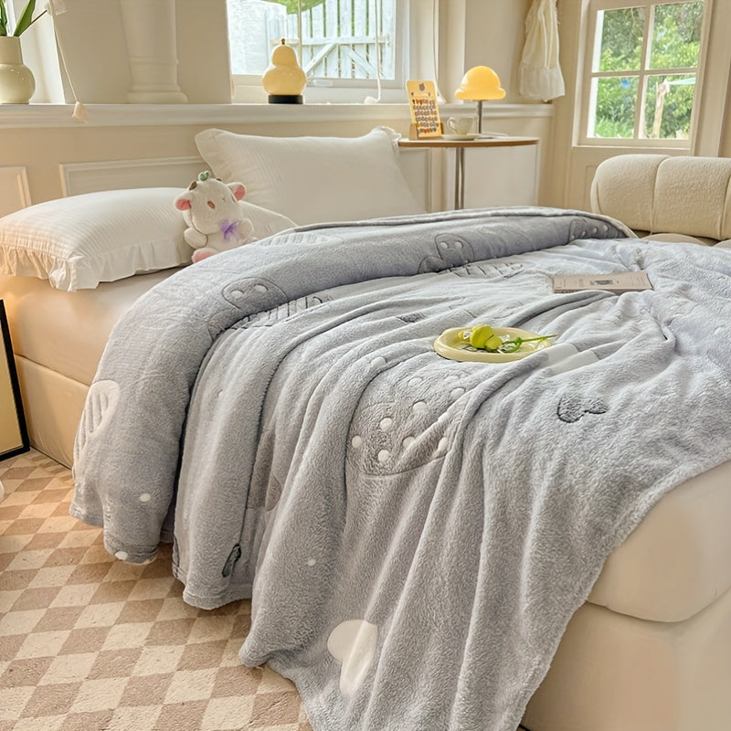 Soft Flannel Blanket Dual-Sided for Bed or Couch Perfect for Winter and Holiday Gifts