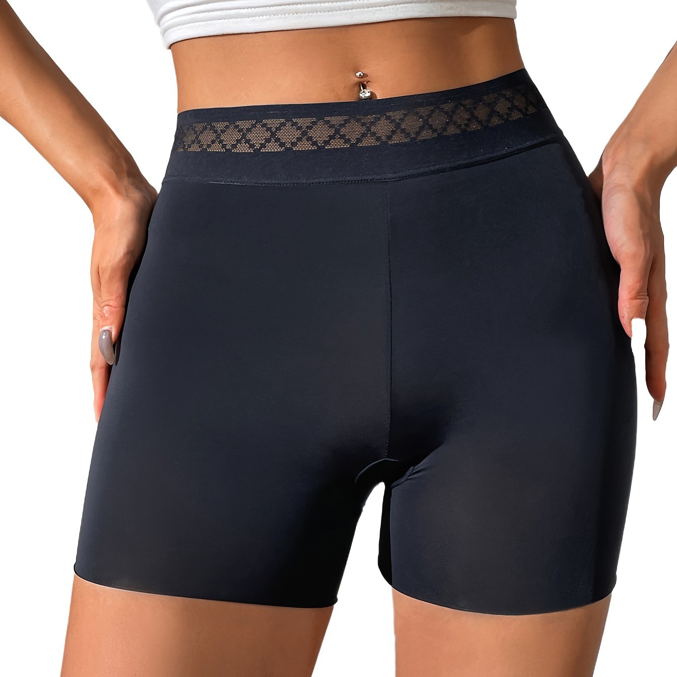 Women's Lace Boyshort Panty Seamless Underwear for Women