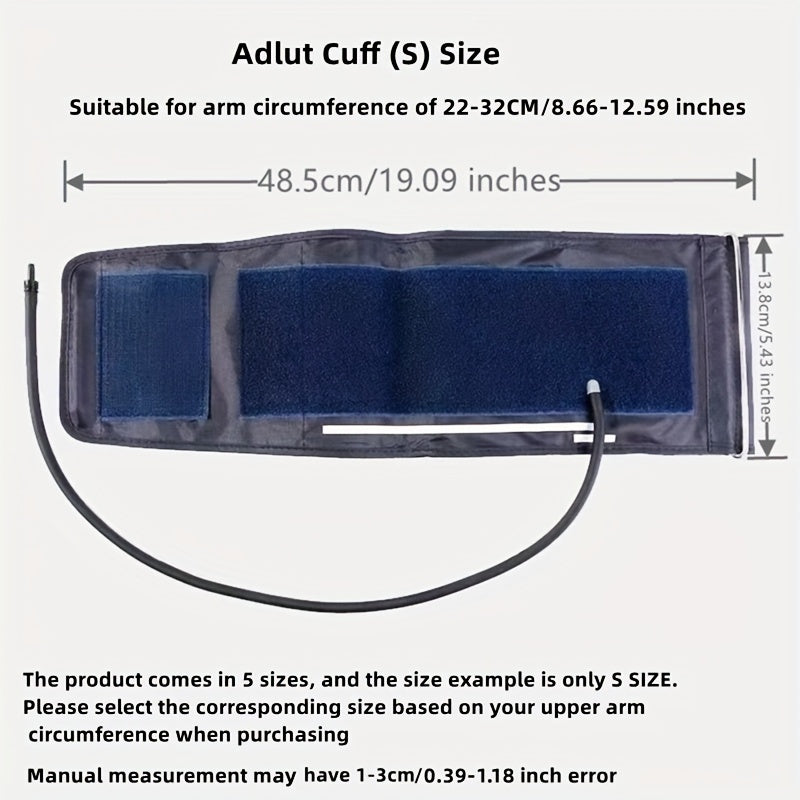 Manguito de brazo para monitor de presión arterial electrónico ajustable, esfigmomanómetro no eléctrico, banda superior para brazo